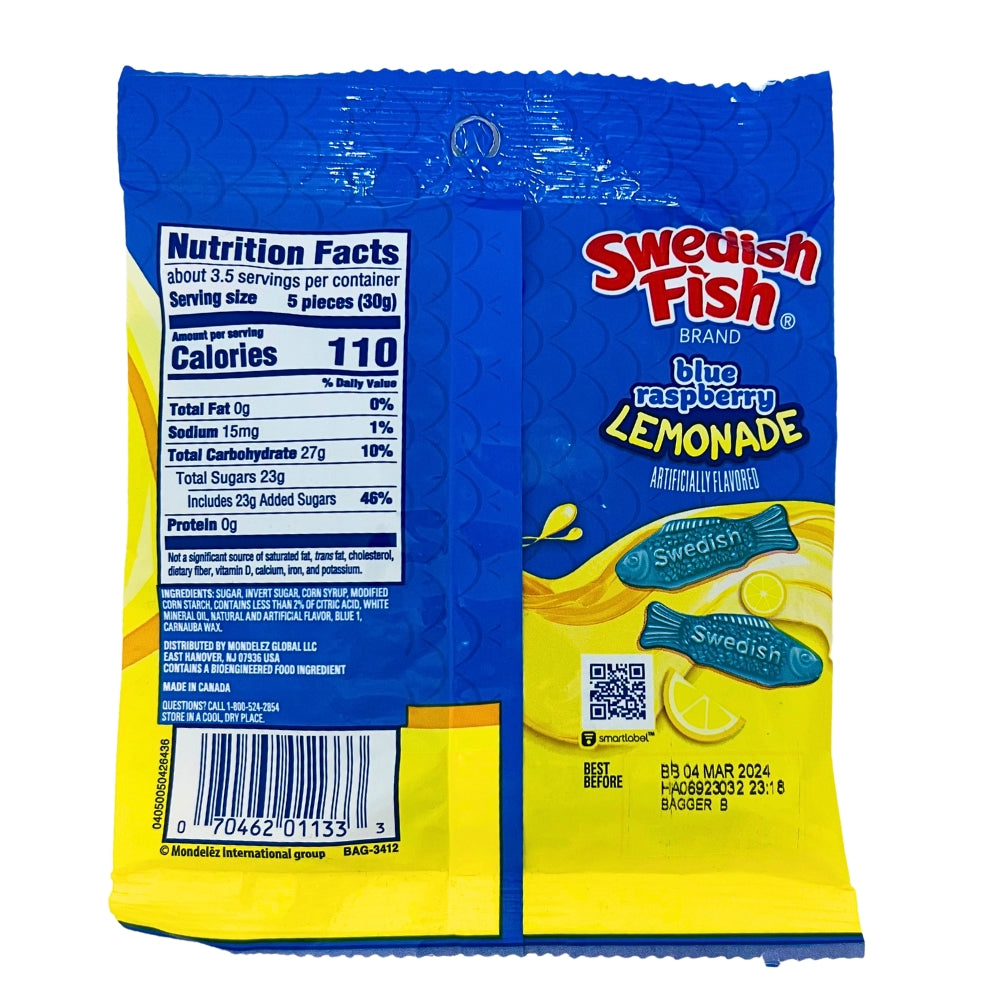 Swedish Fish Blue Raspberry Lemonade - 3.59oz