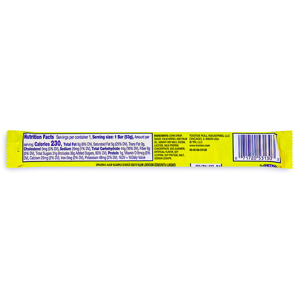 Charleston Chew - Vanilla Candy Bar - 2oz.